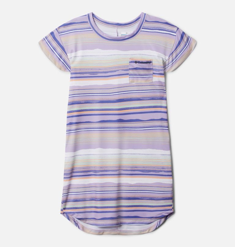 Thumbnail: Girls' Parker Ridge Dress, Color: Frosted Purple Horizons Stripe, image 1