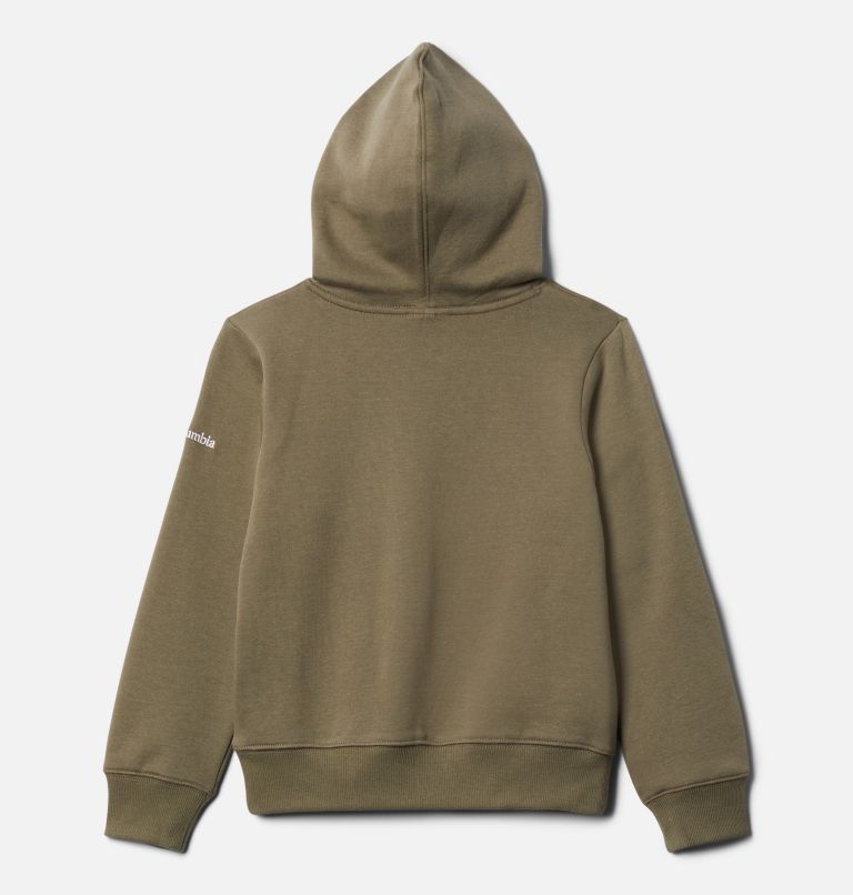 Youth Trek Graphic Hoodie, Color: Stone Green All Together