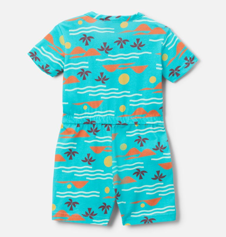 Toddler Little Sur Playsuit, Color: Bright Aqua Seaside, image 2
