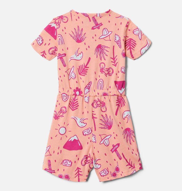 Toddler Little Sur Playsuit, Color: Coral Reef Vacation Vibes, image 2