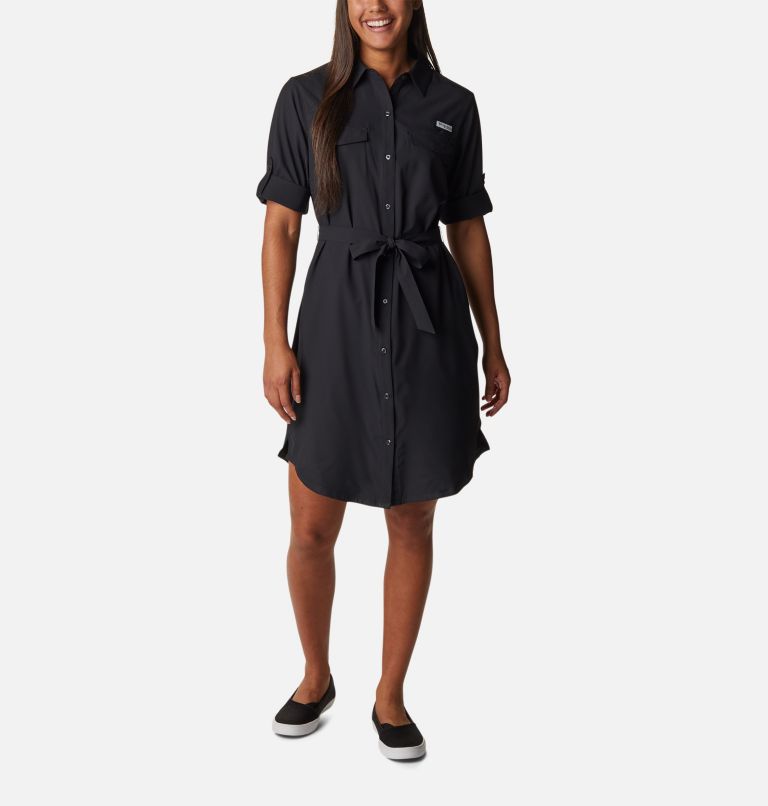 Thumbnail: Robe tissée PFG Sun Drifter Femme, Color: Black, image 6