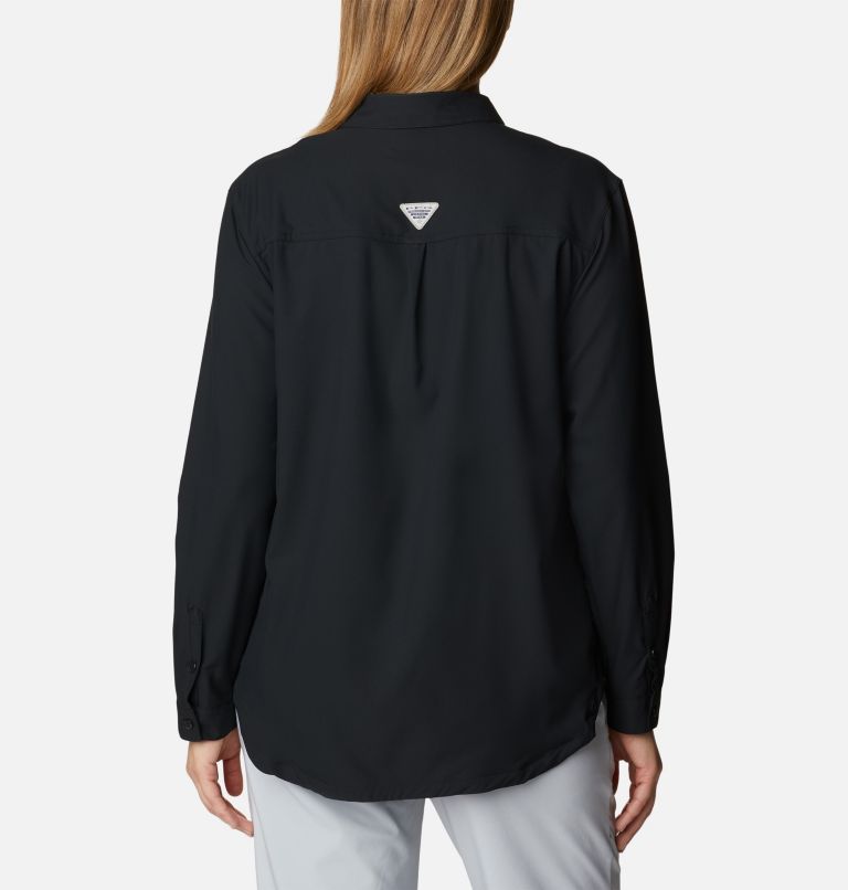 Women's PFG Sun Drifter Woven Long Sleeve Shirt, Color: Black, image 2