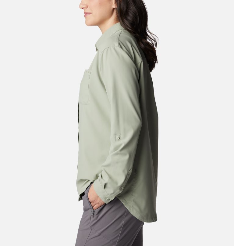 Thumbnail: Women's PFG Sun Drifter Woven Long Sleeve Shirt, Color: Safari, image 3