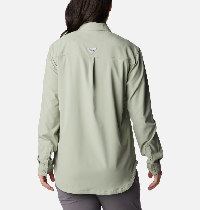 Women's PFG Sun Drifter Woven Long Sleeve Shirt, Color: Safari, image 2