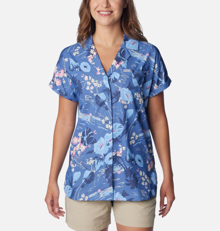 Women's PFG Sun Drifter™ Woven Short Sleeve Shirt | Columbia