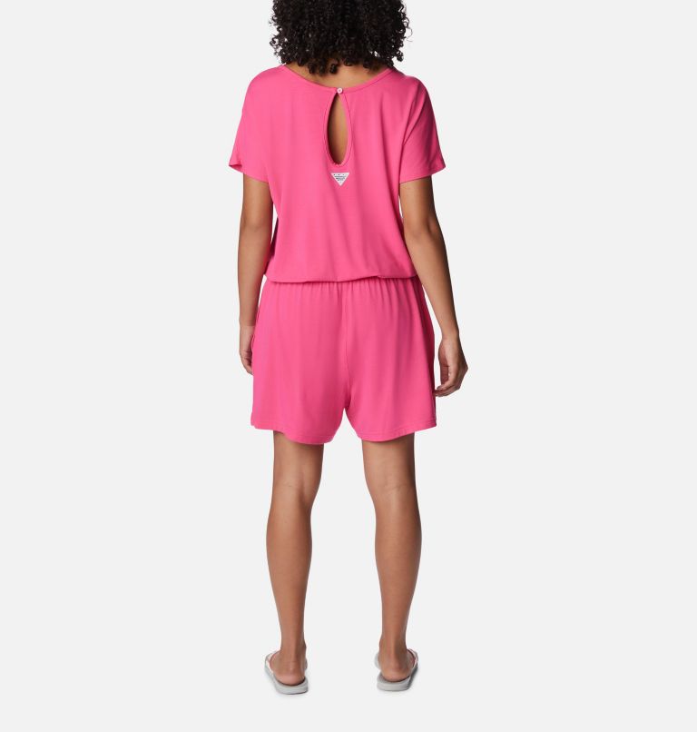 Women's PFG Slack Water Knit Romper, Color: Ultra Pink, image 2