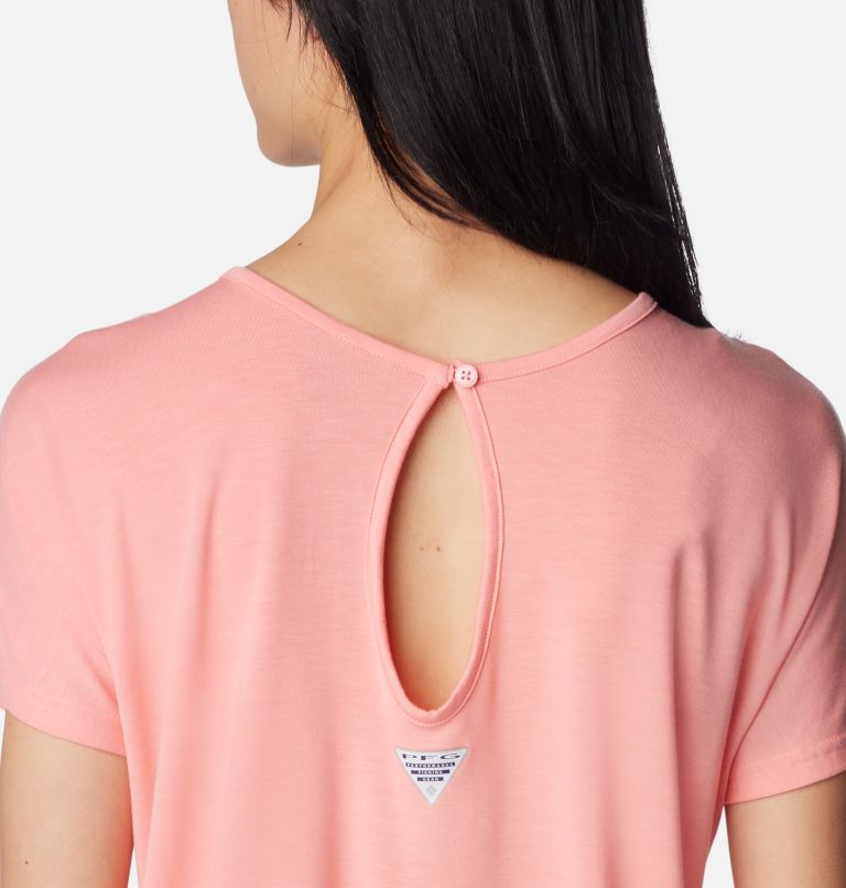 Women's PFG Slack Water Knit Romper, Color: Sorbet, image 5