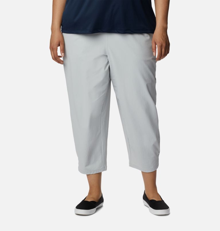Thumbnail: Women's PFG Sun Drifter Woven Pants - Plus Size, Color: Cool Grey, image 1