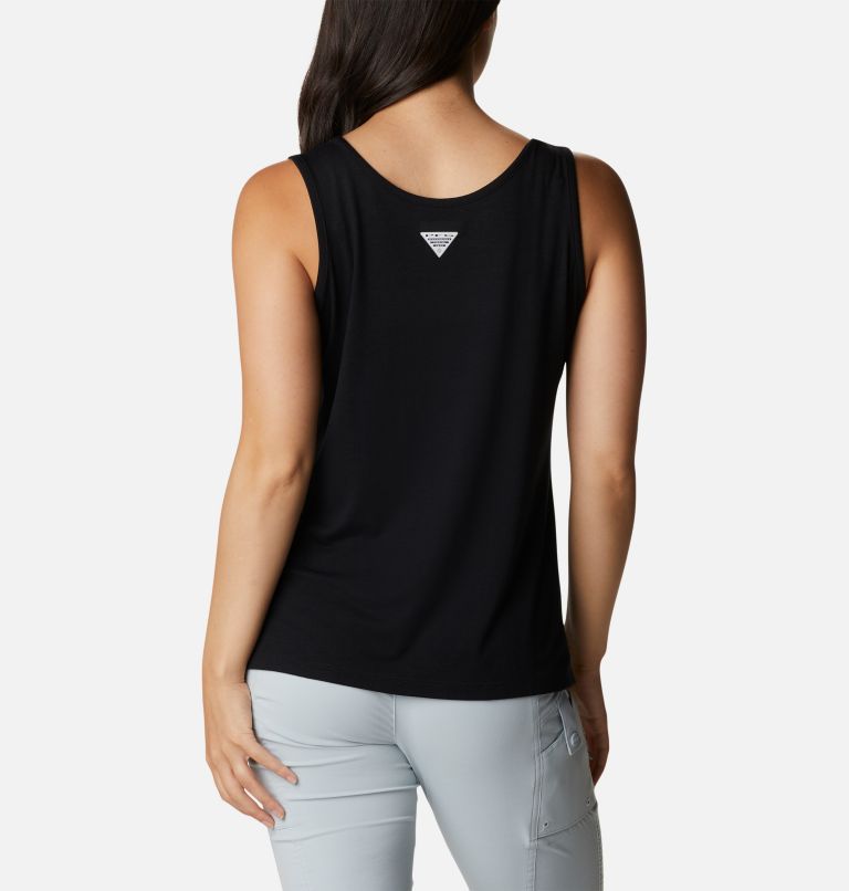 Women's PFG Slack Water Knit Tank II, Color: Black, image 2