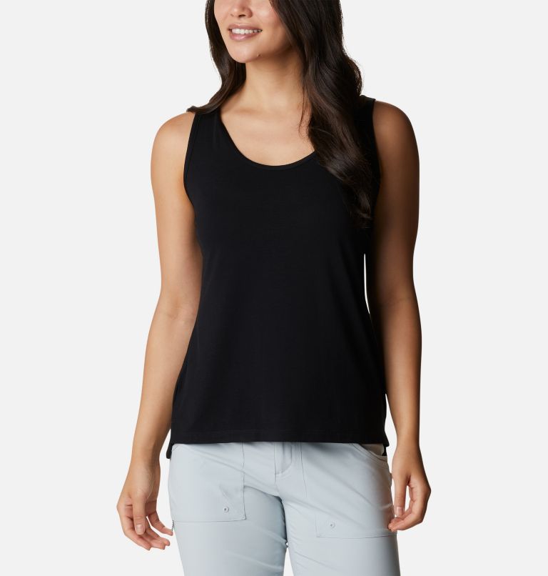 Women's PFG Slack Water Knit Tank II, Color: Black, image 1