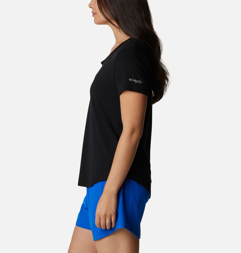 Women's PFG Slack Water Knit T-Shirt II, Color: Black, image 3