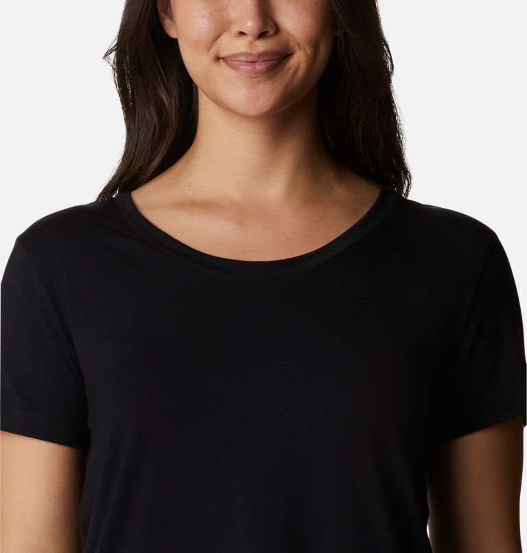 Women's PFG Slack Water Knit T-Shirt II, Color: Black, image 4