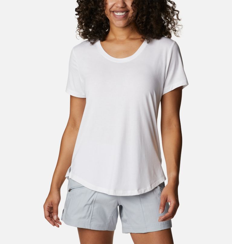 T-shirt en tricot Slack Water II Femme, Color: White