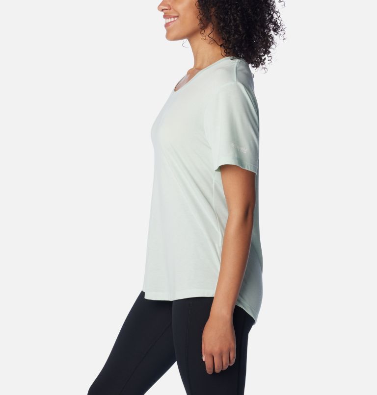 Women's PFG Slack Water Knit T-Shirt II, Color: Icy Morn, image 3