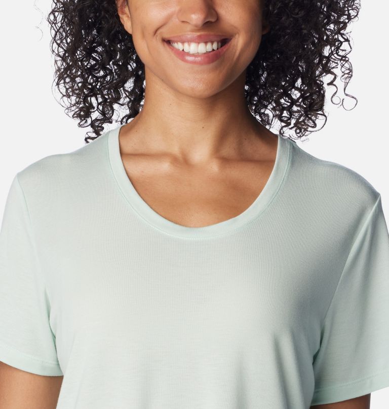 Women's PFG Slack Water Knit T-Shirt II, Color: Icy Morn, image 4