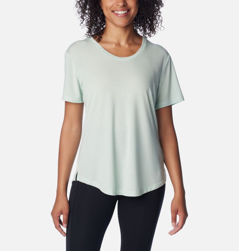 Women's PFG Slack Water Knit T-Shirt II, Color: Icy Morn, image 1