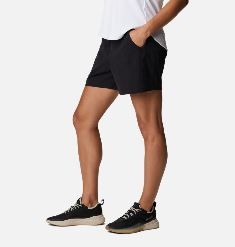 Women's PFG Slack Water Woven Shorts, Color: Black, image 3