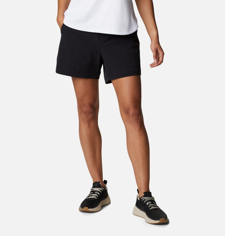 Women's PFG Slack Water Woven Shorts, Color: Black, image 1