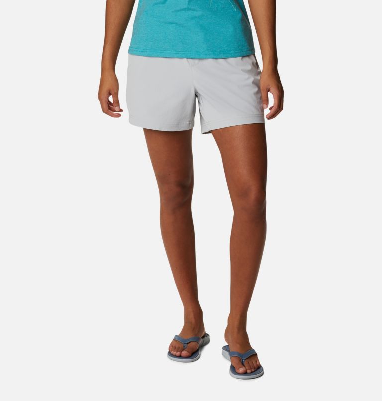 Thumbnail: Women's PFG Slack Water Woven Shorts, Color: Cool Grey, image 1