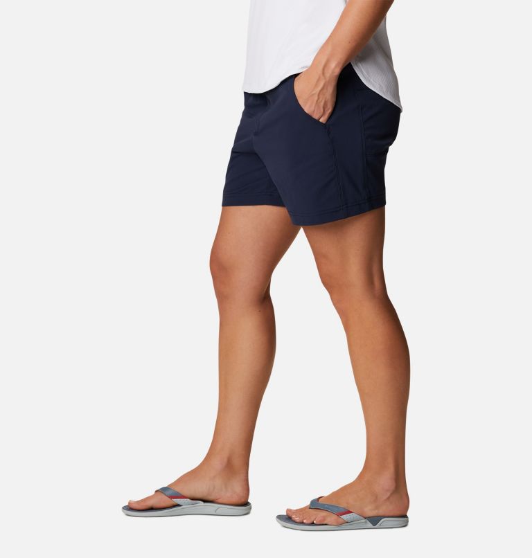 Women's PFG Slack Water Woven Shorts, Color: Collegiate Navy, image 3