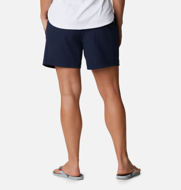 Women's PFG Slack Water Woven Shorts, Color: Collegiate Navy, image 2