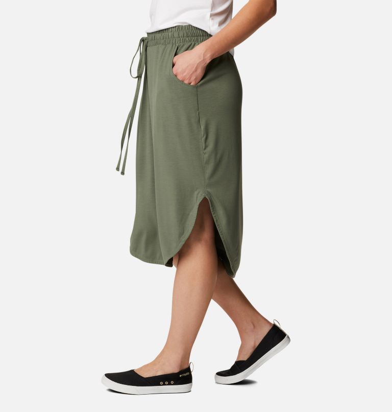Slack Water Knit Skirt | 316 | M, Color: Cypress, image 3