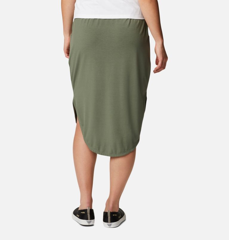 Slack Water Knit Skirt | 316 | M, Color: Cypress, image 2