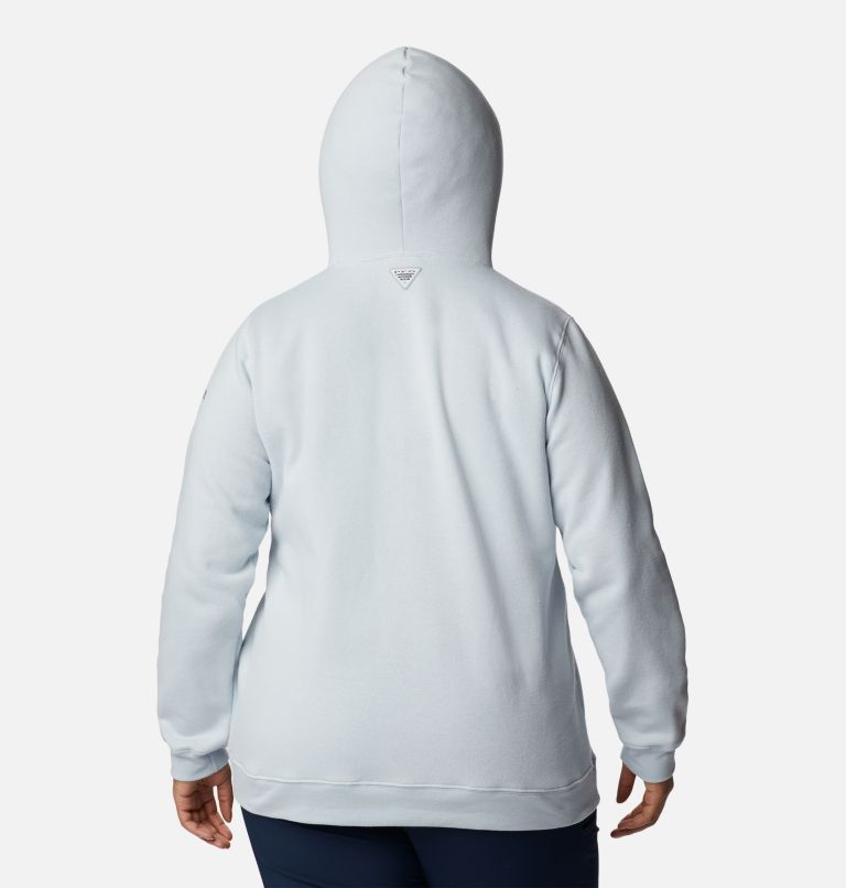 Women's Slack Water Graphic Hoodie - Plus Size, Color: Cirrus Grey, Black, image 2