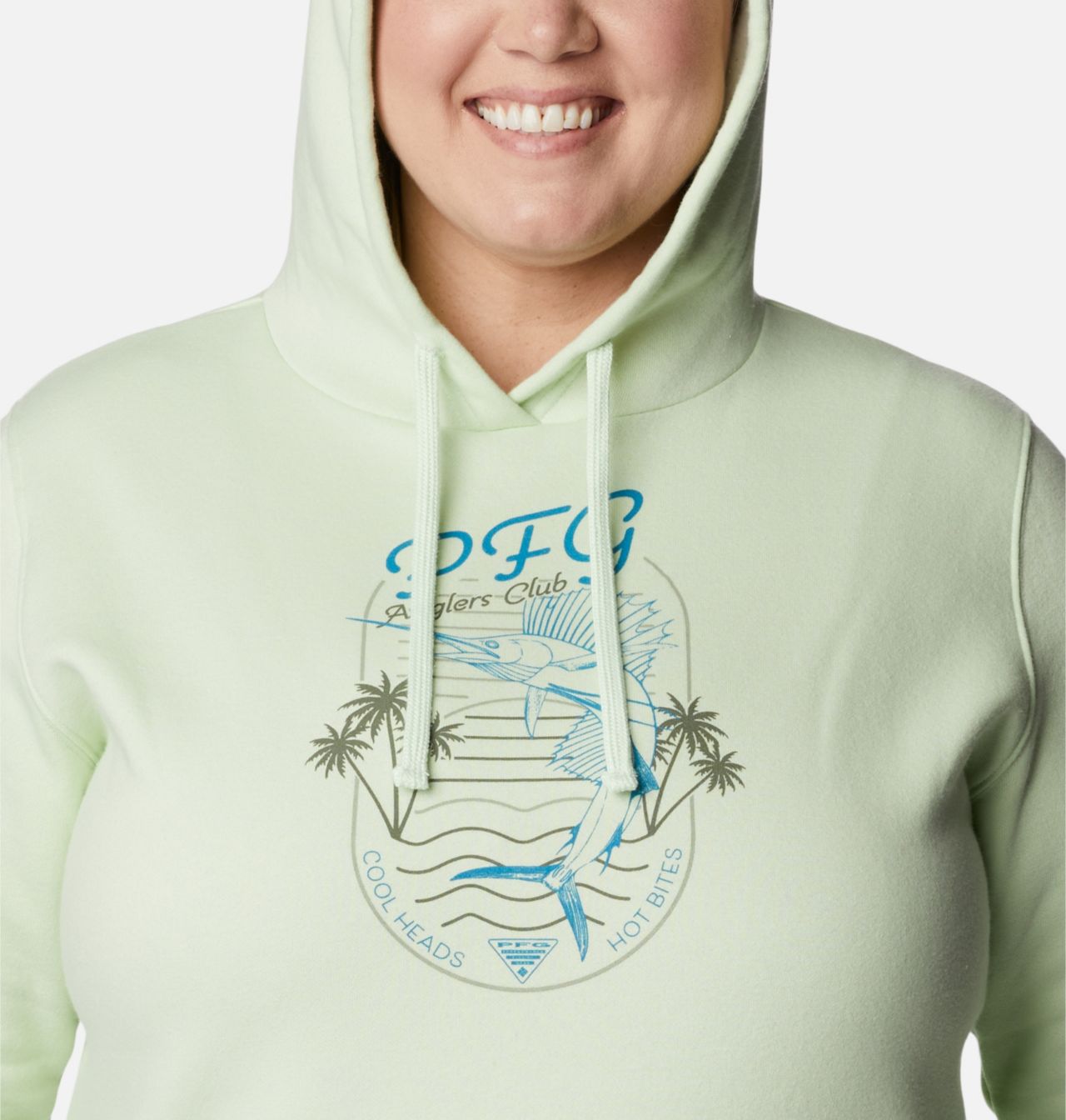 Women's PFG Slack Water™ Graphic Hoodie - Plus Size 4