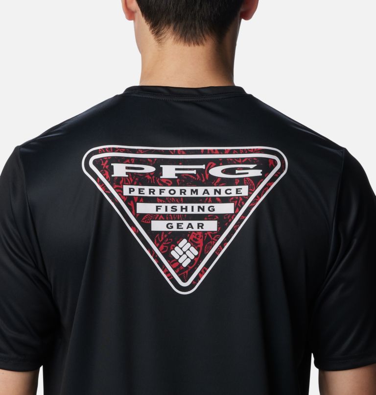 Men's Collegiate PFG Terminal Tackle Short Sleeve Shirt - Georgia, Color: UGA - Black, image 5