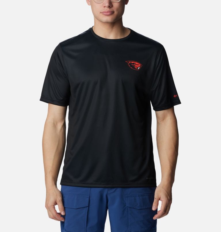 Men's Collegiate PFG Terminal Tackle Short Sleeve Shirt - Oregon State, Color: OSU - Black, image 1