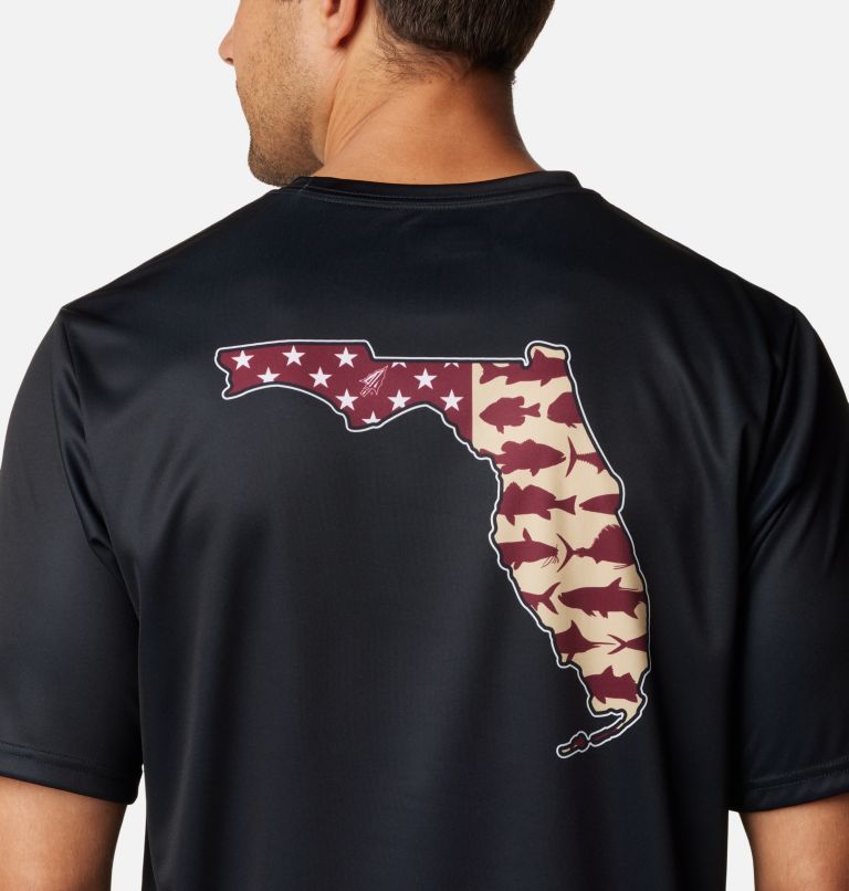 Men's Collegiate PFG Terminal Tackle Short Sleeve Shirt - Florida State, Color: FSU - Black, image 5