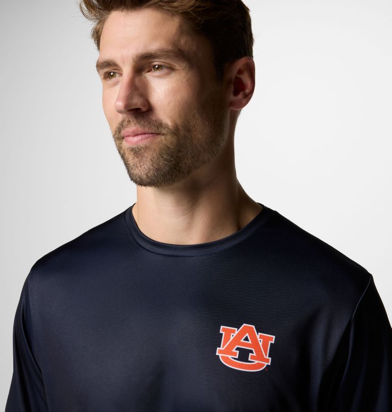 Men's Collegiate PFG Terminal Tackle Short Sleeve Shirt - Auburn, Color: AUB - Collegiate Navy, image 5