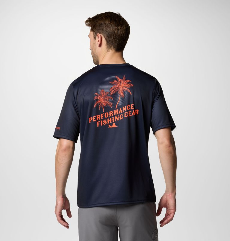 Men's Collegiate PFG Terminal Tackle Short Sleeve Shirt - Auburn, Color: AUB - Collegiate Navy, image 3
