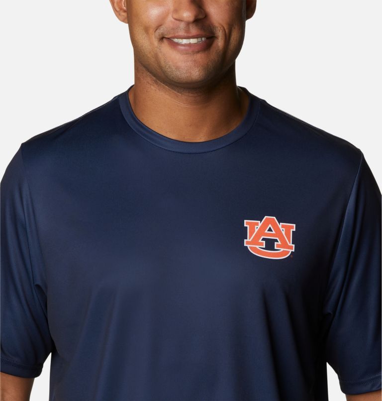 Men's Collegiate PFG Terminal Tackle Short Sleeve Shirt - Auburn, Color: AUB - Collegiate Navy, image 4