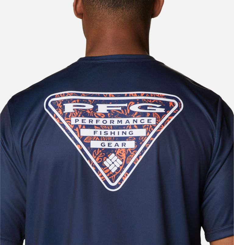 Men's Collegiate PFG Terminal Tackle Short Sleeve Shirt - Auburn, Color: AUB - Collegiate Navy, image 5