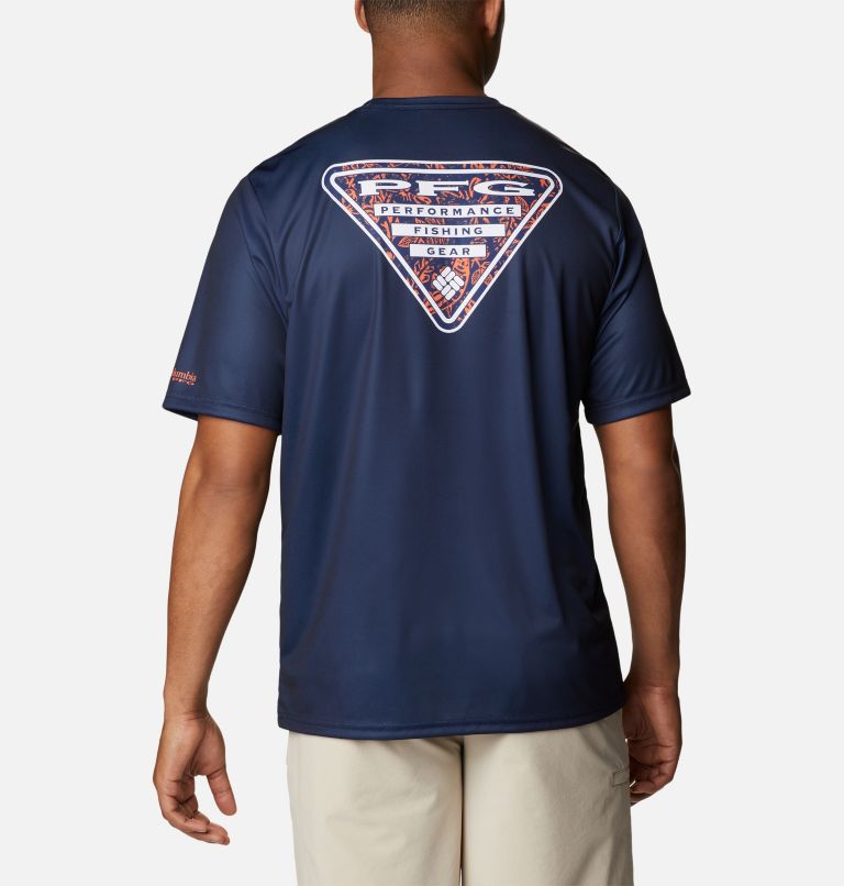 Thumbnail: Men's Collegiate PFG Terminal Tackle Short Sleeve Shirt - Auburn, Color: AUB - Collegiate Navy, image 2