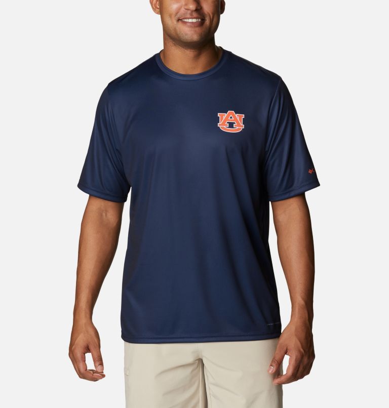 Men's Collegiate PFG Terminal Tackle Short Sleeve Shirt - Auburn, Color: AUB - Collegiate Navy, image 1