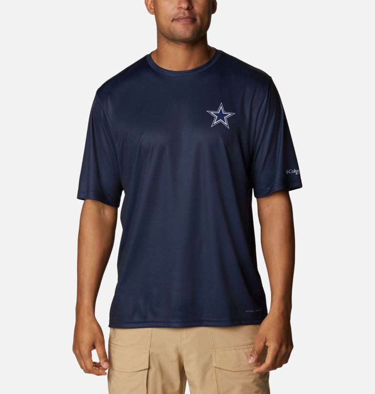Thumbnail: Men's PFG Terminal Tackle Short Sleeve Shirt - Dallas, Color: DC - Collegiate Navy, image 1
