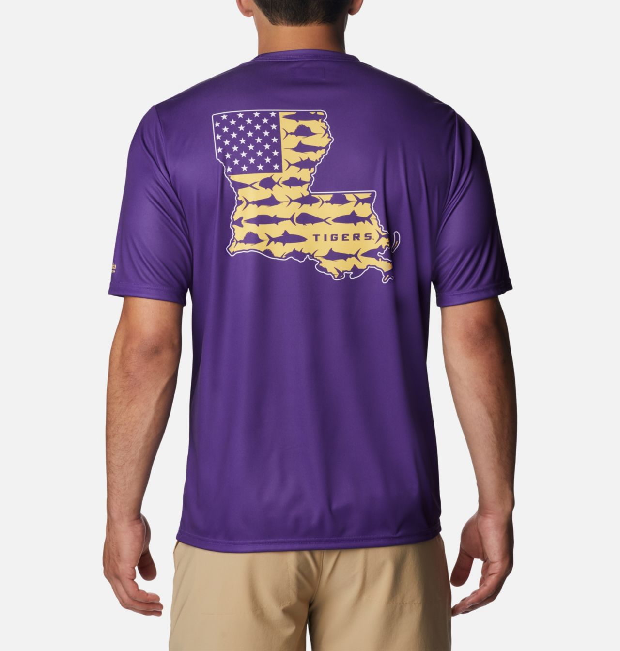 Men's Collegiate PFG Terminal Tackle™ Short Sleeve Shirt - LSU 2