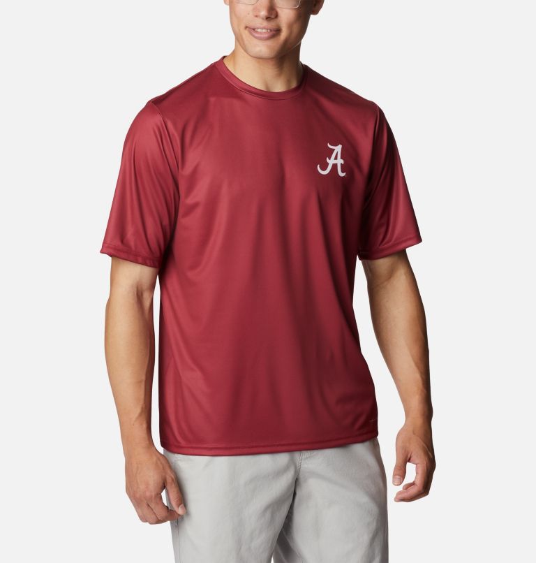 Men's Collegiate PFG Terminal Tackle Short Sleeve Shirt - Alabama, Color: ALA - Red Velvet, image 1