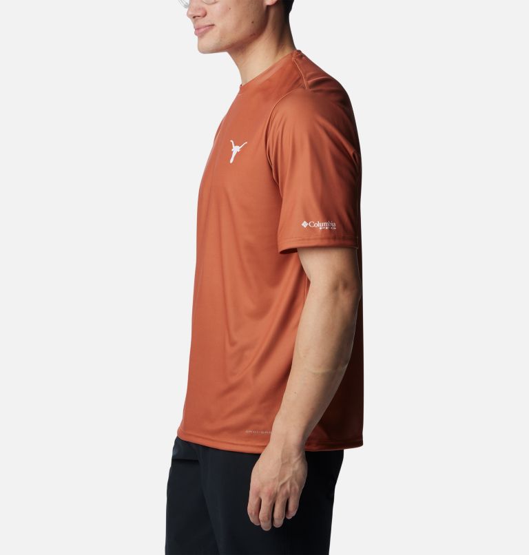Men's Collegiate PFG Terminal Tackle Short Sleeve Shirt - Texas, Color: TEX - Cedar, image 3