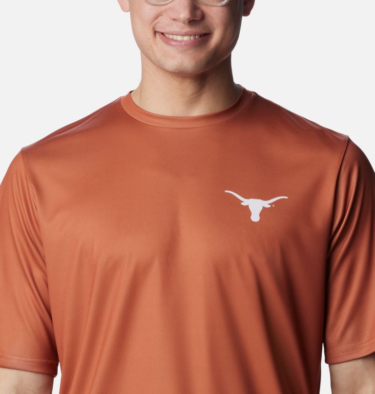 Men's Collegiate PFG Terminal Tackle Short Sleeve Shirt - Texas, Color: TEX - Cedar, image 4