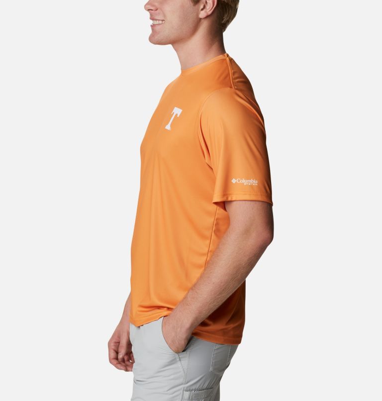 Thumbnail: Men's Collegiate PFG Terminal Tackle Short Sleeve Shirt - Tennessee, Color: UT - Solarize, image 3