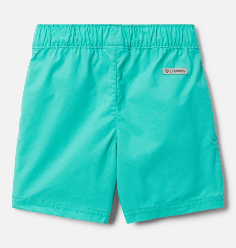 Thumbnail: Boys' Toddler Washed Out Shorts, Color: Electric Turquoise, image 2