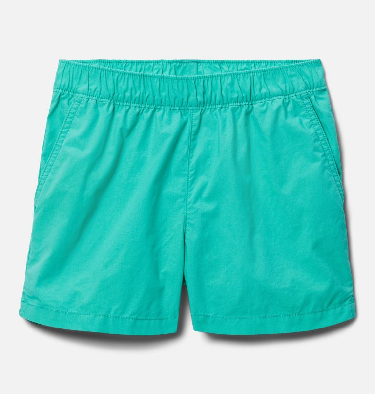 Girls' Washed Out Shorts, Color: Electric Turquoise, image 1