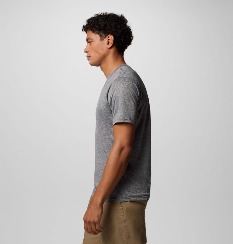 Men's Columbia Hike Technical T-Shirt, Color: Black Heather, image 4