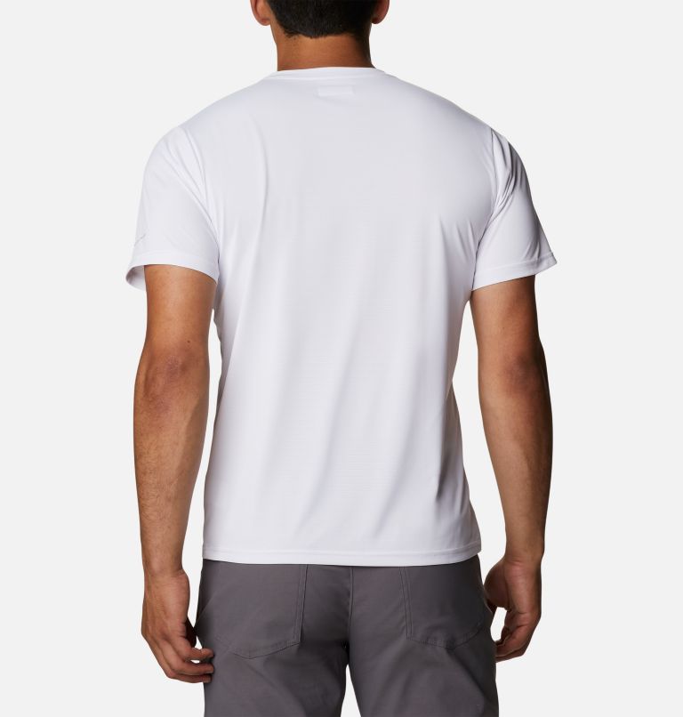 Men's Columbia Hike Crew Short Sleeve Shirt, Color: White, image 2