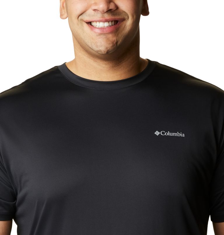 Men's Columbia Hike Crew Short Sleeve Shirt - Big, Color: Black, image 4
