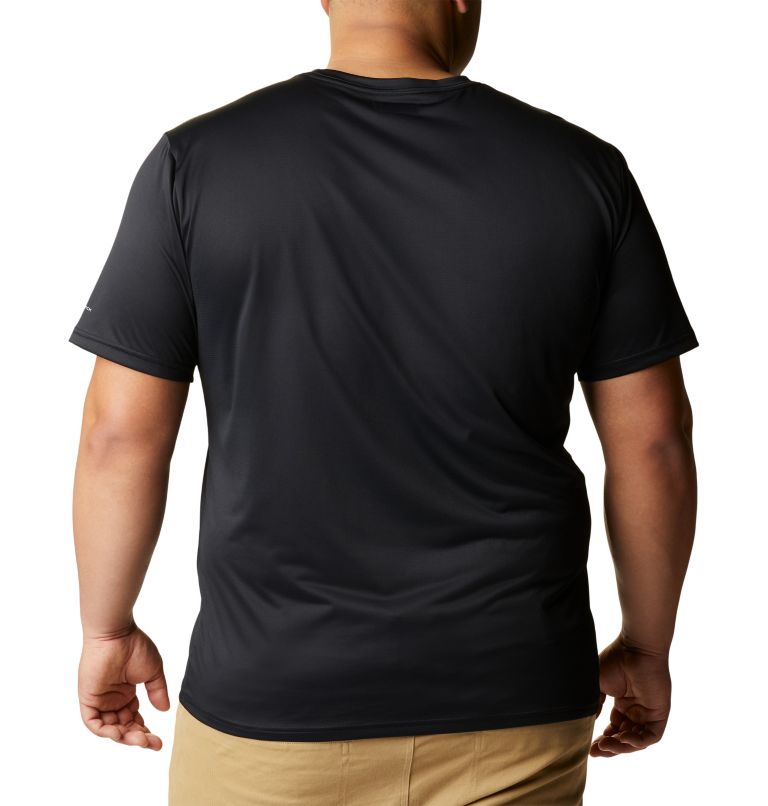 Men's Columbia Hike Crew Short Sleeve Shirt - Big, Color: Black, image 2